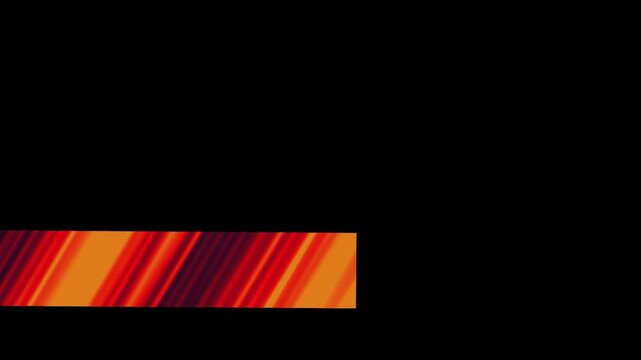 Minimalist lower third title bar animation - alpha channel, Modern red and yellow lower third overlay, clean corporate name plate motion graphic