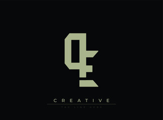 Fototapeta premium Modern Minimalist Letter Q Logo Design Creative Tagline Concept