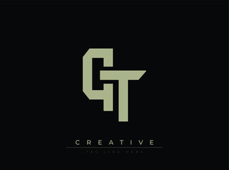 Fototapeta premium Modern geometric logo design featuring stylish letters with creative tagline placeholder