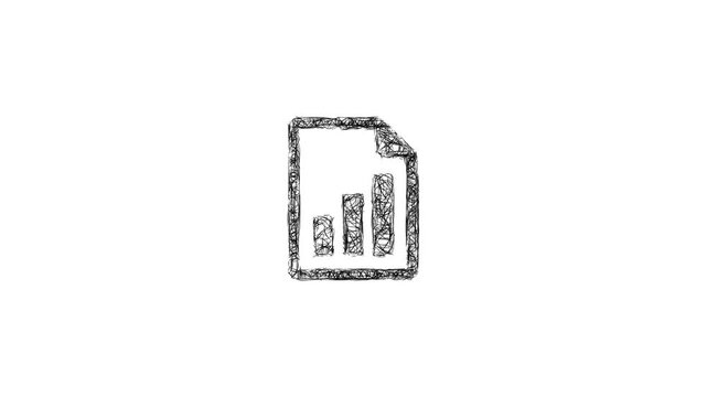 Sketch report icon animation - smooth progressive reveal