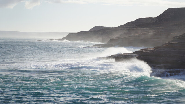 Kalbarri National Park Coastal Cliff Landscapes in Australia.