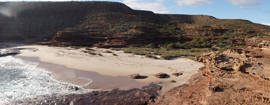 Kalbarri National Park Coastal Cliff Landscapes in Australia.