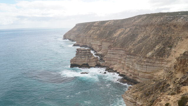 Kalbarri National Park Coastal Cliff Landscapes in Australia.