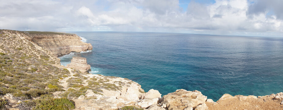 Kalbarri National Park Coastal Cliff Landscapes in Australia.