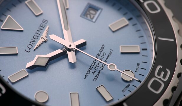 Longines Hydroconquest, luxury, Swiss watch, wristwatch.