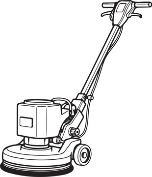 Floor polisher, floor buffer, cleaning machine, industrial equipment
