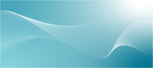  Abstract mesh, molecular plexus line and cyberspace. abstract blue wave background © nijom