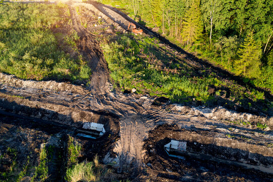 arrangement of reclamation channels top view