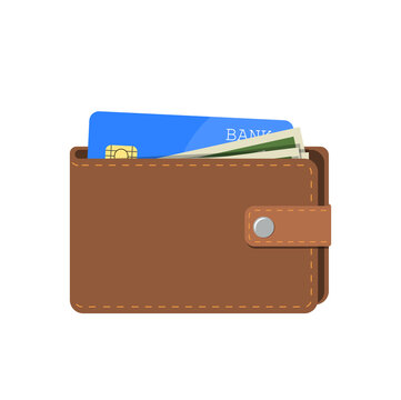 wallet with card and cash