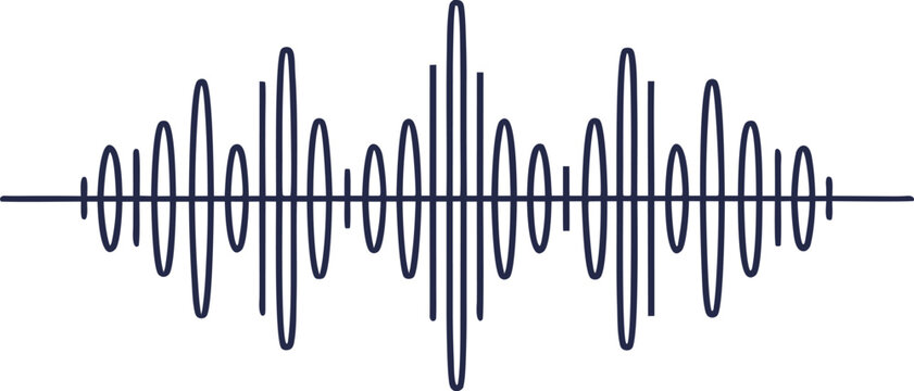 Minimal podcast sound wave pattern with clean audio waveform minimal clean audio