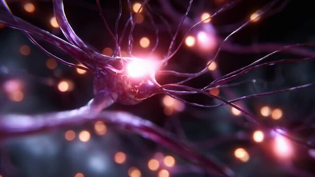 Intricate Neuron Structures Illuminated by Vibrant Light: A Glimpse into the Complex World of Neurobiology and Neural Connections Unveiled in Stunning Detail