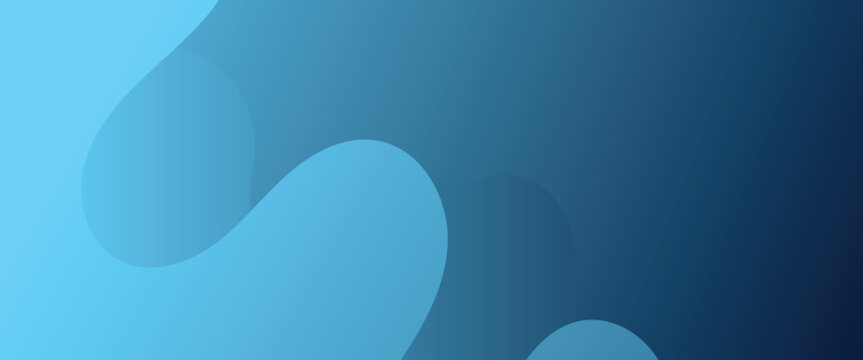 Abstract blue geometric background, overlapping rounded diagonal shapes. gradient design for corporate banner, website header, digital