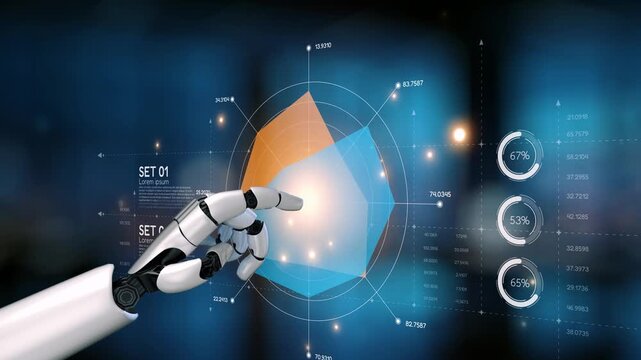 AI artificial intelligence drives data analytics with predictive models, smart dashboards, and virtual assistant insights for data-driven business decisions. Epoch