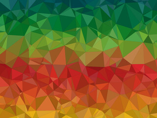 Fototapeta premium Colorful Low Poly Mosaic Pattern Digital Art Design