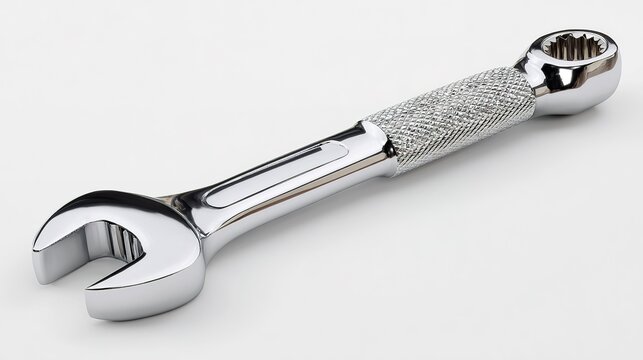 Versatile Wrench with Chevron Handle Design for Gripping and Cracking Nuts & Bolts