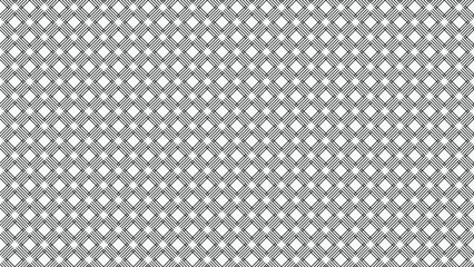 Fototapeta premium A bold and dynamic geometric pattern showcasing a dense crosshatch grid formed by prominently intersecting parallel diagonal lines, creating a strong and textured diamond design.