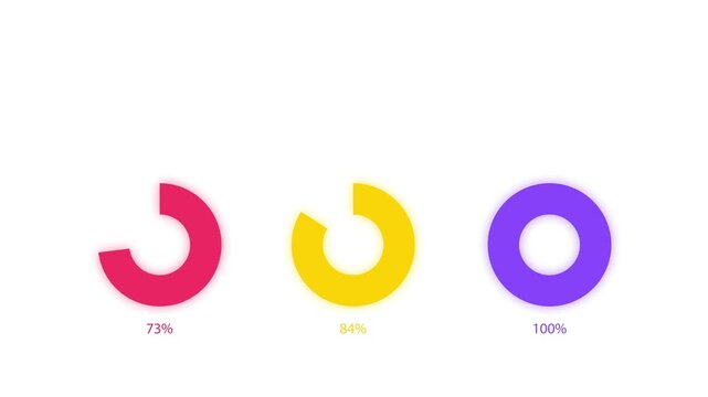 Infographics series. Incremental percentages, subscribers, plans, progress.