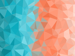 Obraz premium Colorful Low Poly Mosaic Pattern Digital Art Design