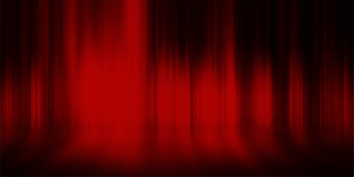 Red theatre curtain provides a captivating backdrop for dramatic performances and presentations, exuding elegance. 