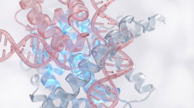 Spatial Biology and Multi-omics Molecular Integration 3D Render

