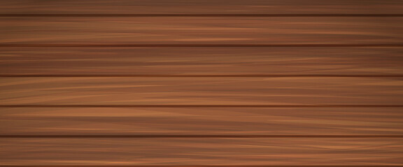 Fototapeta premium Brown wooden planks with horizontal lines and grain texture