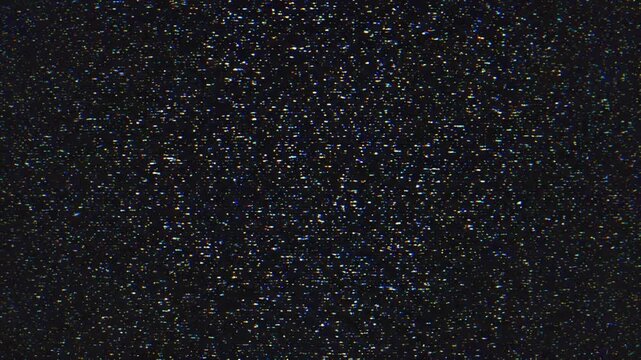 Vintage TV Static Noise Screen with Glitch and Flickering Lines, Bad Signal, Retro Analogue Television Error Background