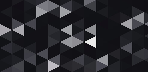 Fototapeta premium a digital geometric abstract artwork featuring a pattern of interlocking triangles