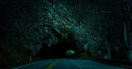 tunnel in the night © Ted