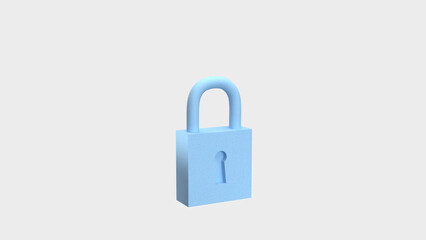 Fototapeta premium Secure Data Protection and Digital Privacy Lock Concept 3d render.