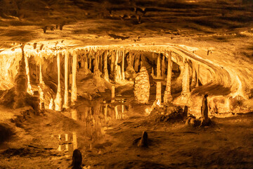 Hermannshoehle cave in Ruebeland village, Saxony-Anhalt state, Germany
