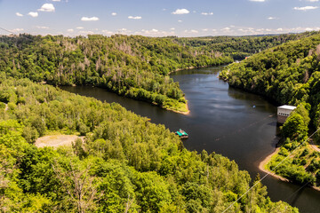 Fototapeta premium Wendefurth reservoir, Saxony-Anhalt state, Germany