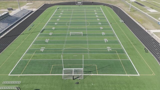 Football Field Fly Over