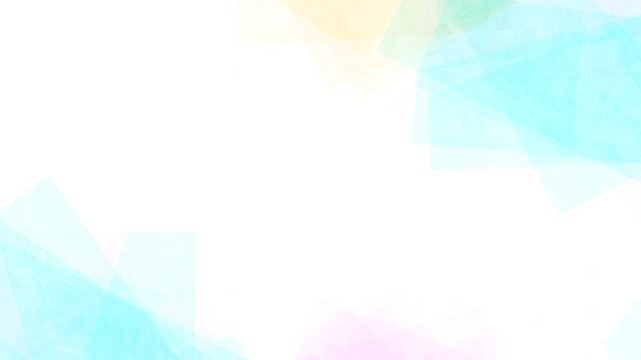 Pastel Colored Watercolor Geometric Shapes Abstract Background Animation