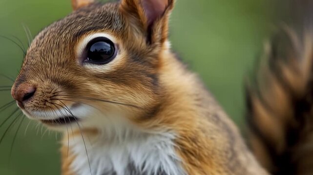 Curious red squirrel portrait close up wildlife whisker close up of red squirrel bright eyes