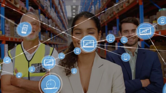 Warehouse workers handle stocking, order picking, and machinery operation.