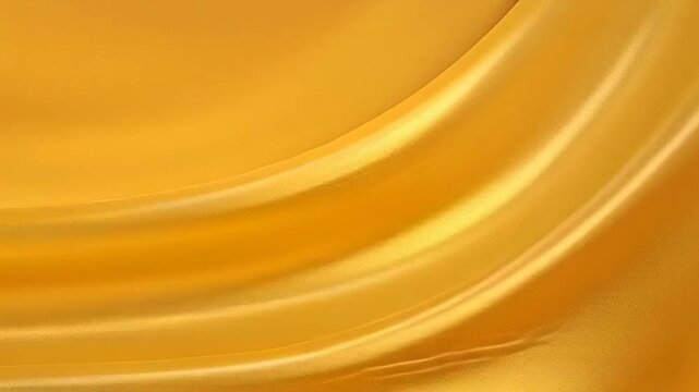 Golden Fabric Waves Background Texture.