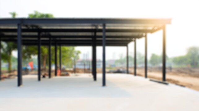 erection. A steel frame structure in progress, capturing the essence of industrial development and modern construction. safety posters.
