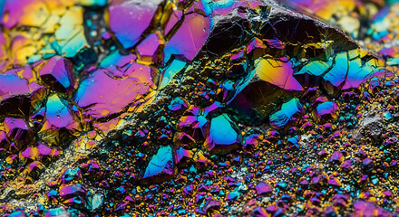 Fototapeta premium Vibrant Fractured Surface
