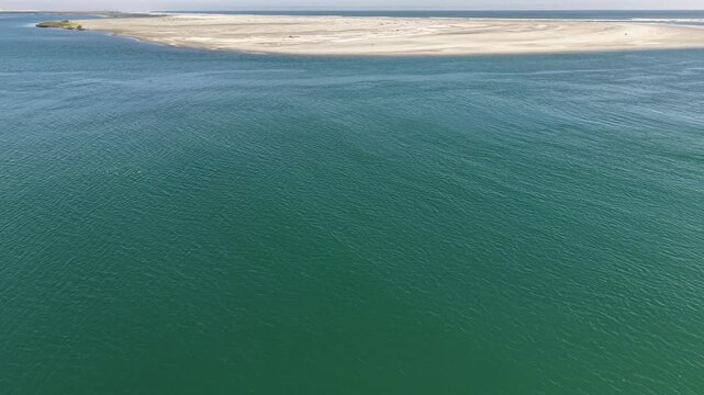 Estero Coyote Punta Abreojos Baja California Sur Mexico Coastal Lagoon Aerial 4K
