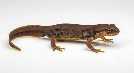 Fototapeta premium Close-up of a Spotted Newt with Detailed Skin Texture