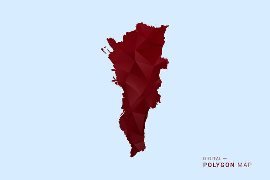 Manila Map - Low poly polygon map in deep red gradient on light blue background, modern minimal geometric design, vector illustration with faceted triangulated style.