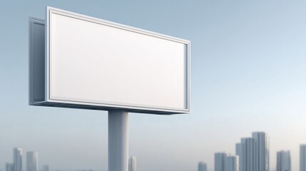 Fototapeta premium modern billboard advertising, urban cityscape, brand promotion