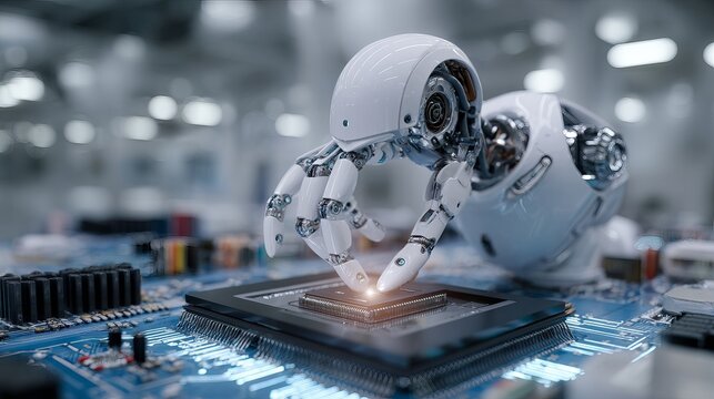 Computers use smart tech like AI and learning to help businesses make choices, create prompts, and build future smart helpers.