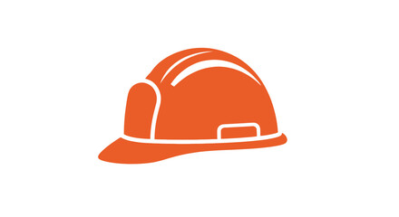 Fototapeta premium Orange construction hard hat safety.