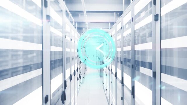 Animation of interference over server room