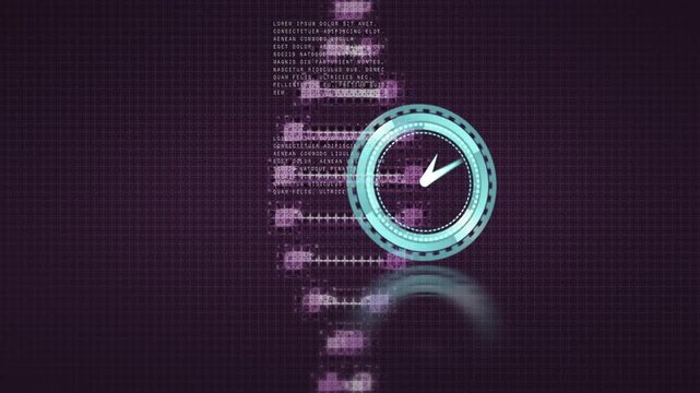 Animation of clock and spinning over and fast