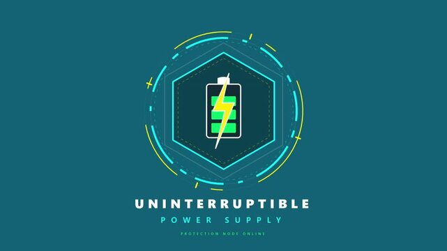 Single Object: Uninterruptible Power Supply UPS Battery Icon