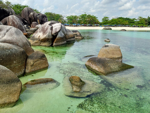 Rock on Belitung Beach