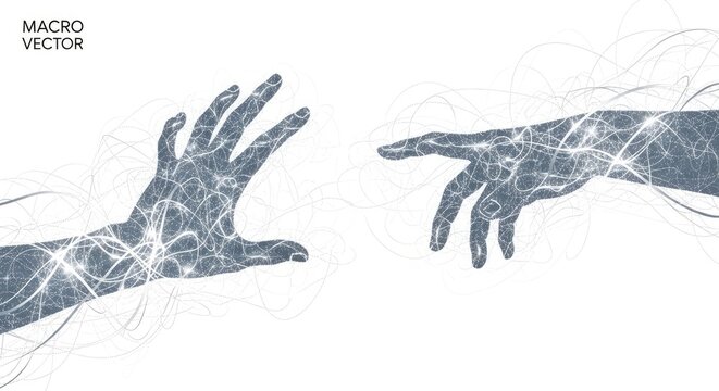 Creation of Adam - Digital Art.