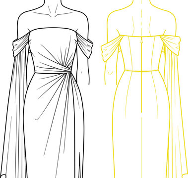off shoulder dress drawing 117,152 Hair Style Off Shoulder Dress Royalty-Free Images, Stock Photos &  Pictures
